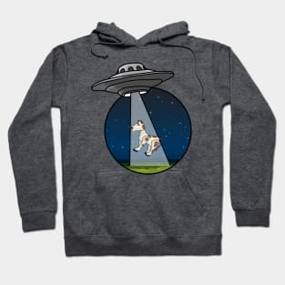 UFO Alien Little Cow Abduction Hoodie